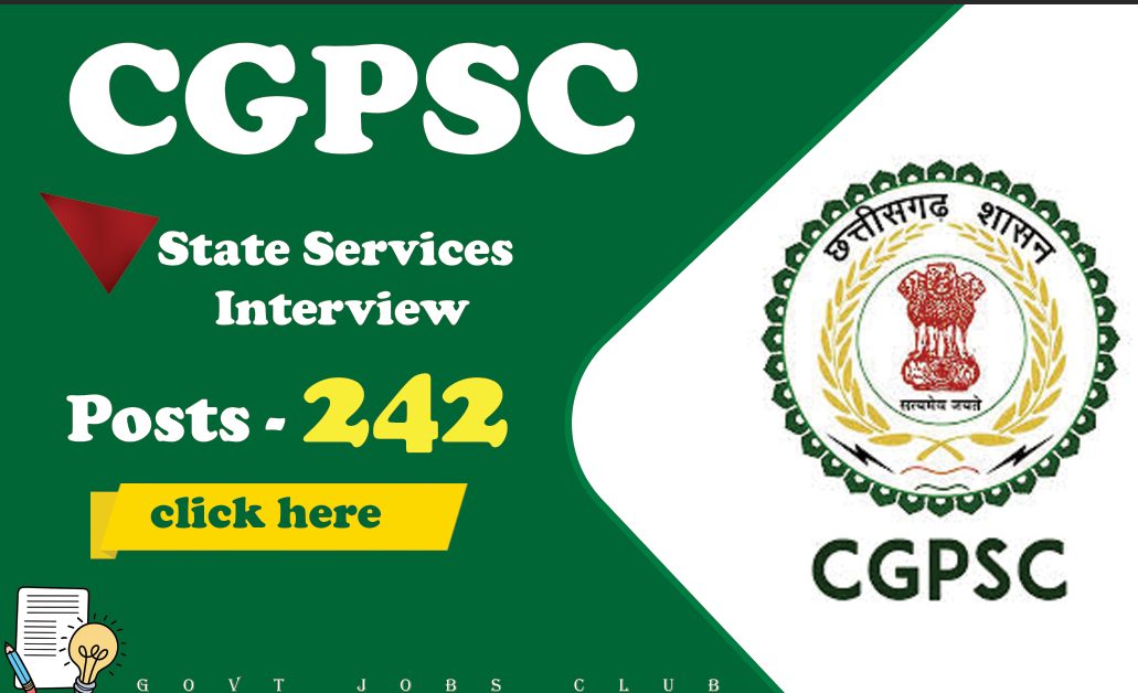 CGPSC Announces Interview Dates for State Services 2024