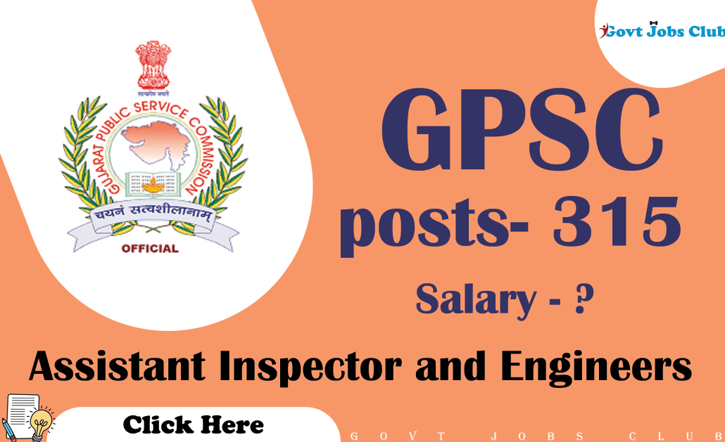 GPSC Announces Recruitment for Assistant Inspector and Engineers