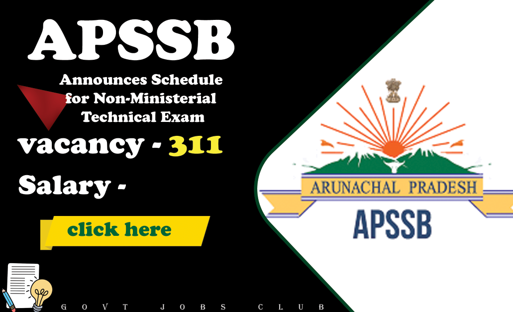 APSSB Announces Schedule for Non-Ministerial Technical Exam