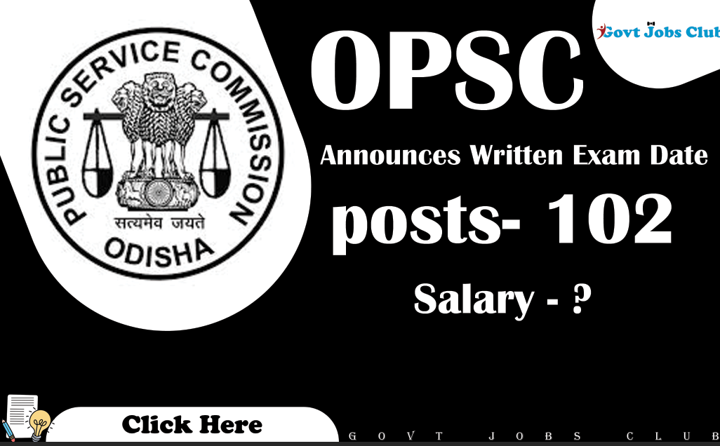 OPSC Announces Written Exam Date for Assistant Professor 2024