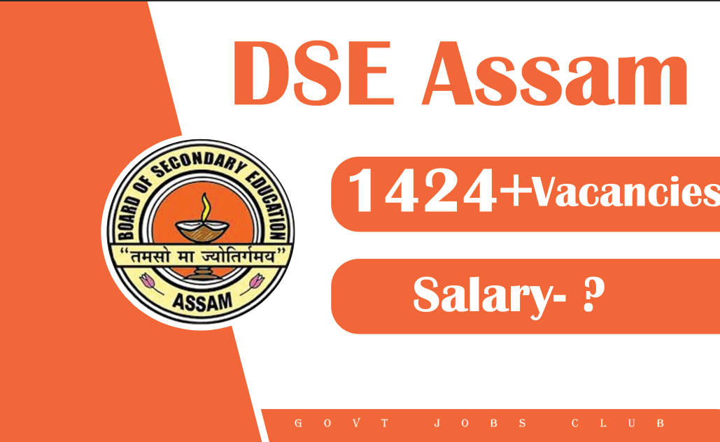 DSE Assam Announces Recruitment for Post Graduate Teachers