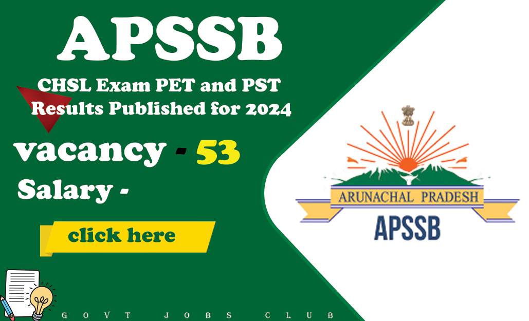 APSSB CHSL Exam PET and PST Results Published for 2024