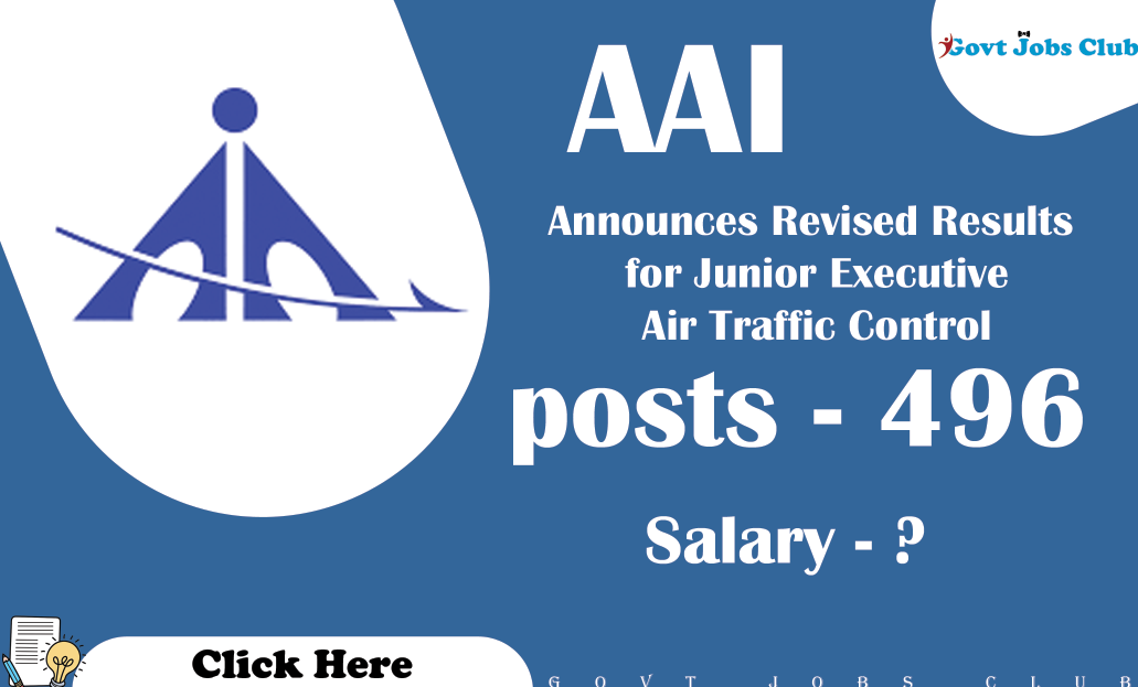 AAI Announces Revised Results for Junior Executive Air Traffic Control