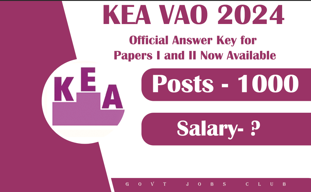 KEA VAO 2024 Official Answer Key for Papers I and II Now Available