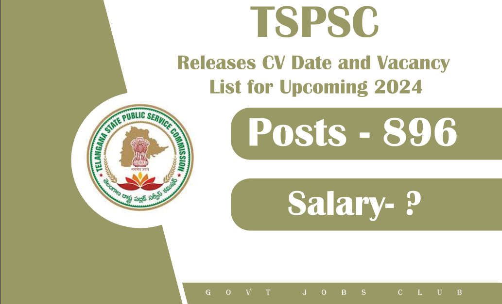 TSPSC Releases CV Date and Vacancy List for Upcoming 2024