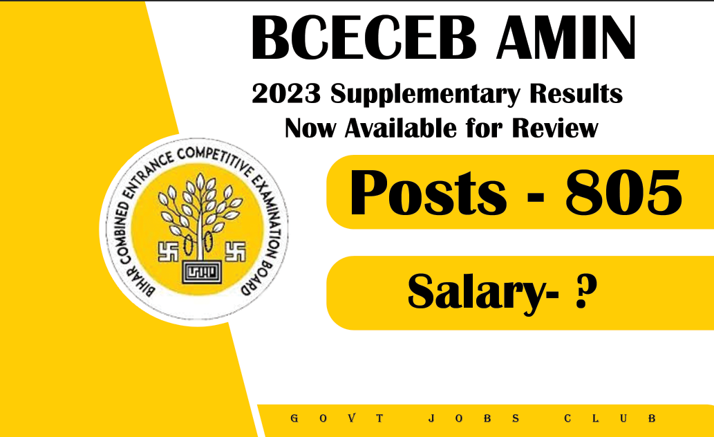 BCECEB AMIN 2023 Supplementary Results Now Available for Review