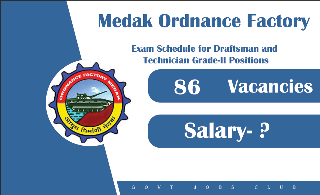 Jr Manager and Assistant Positions Available Medak Ordnance Factory