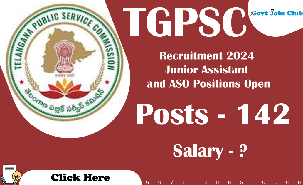 TGPSC Recruitment 2024 Junior Assistant and ASO Positions Open