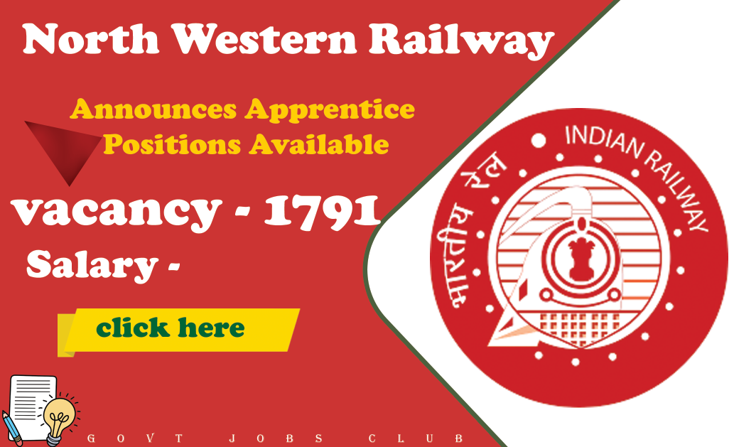 North Western Railway Announces 1791 Apprentice Positions Available