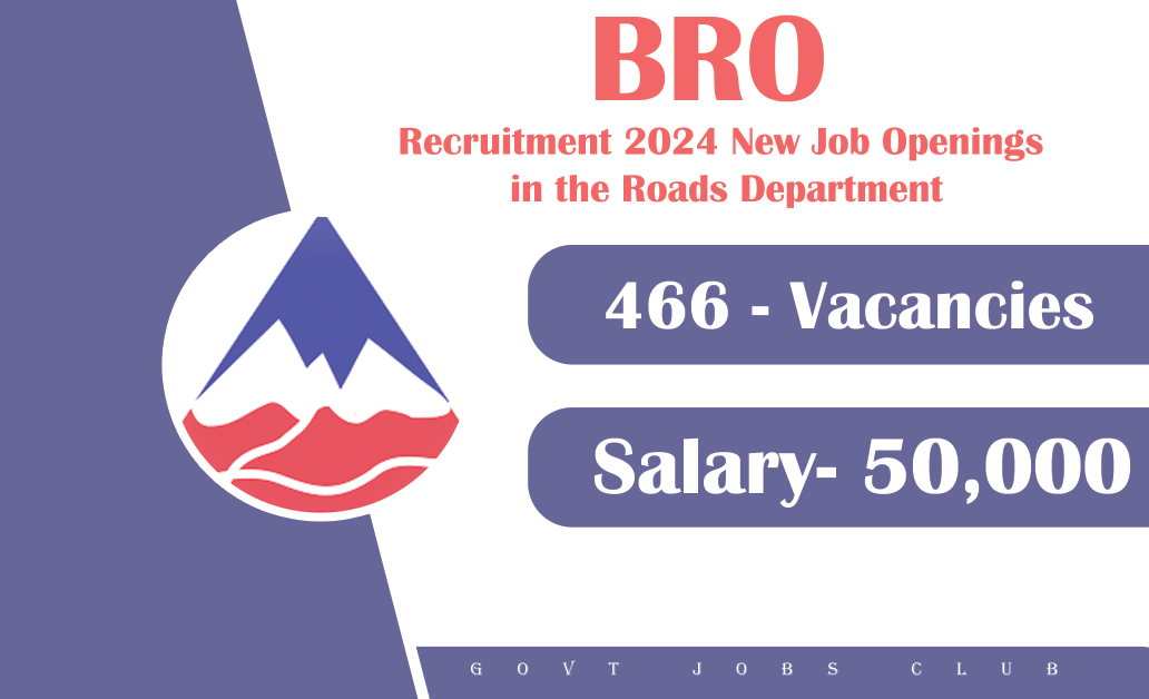 BRO Recruitment 2024 New Job Openings in the Roads Department