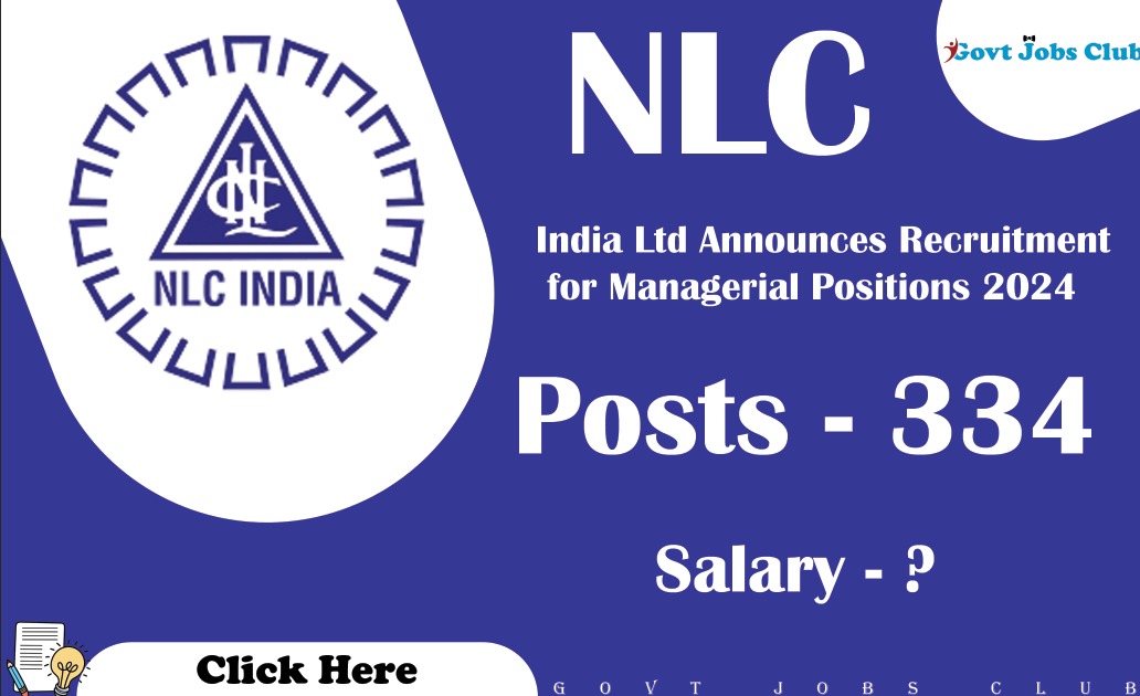 NLC India Ltd Announces Recruitment for Managerial Positions 2024