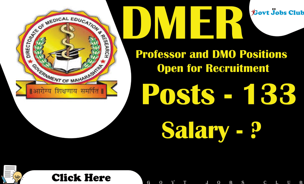 DMER Professor and DMO Positions Open for Recruitment in 2024