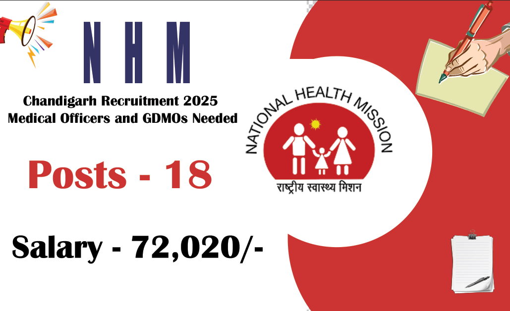 NHM Chandigarh Recruitment 2025 Medical Officers and GDMOs Needed